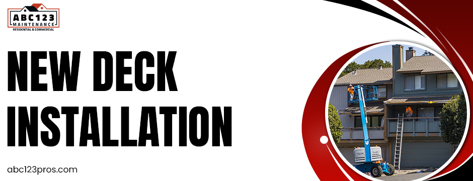 new deck installation