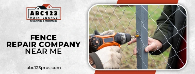 Fence repair service for damaged residential fencing