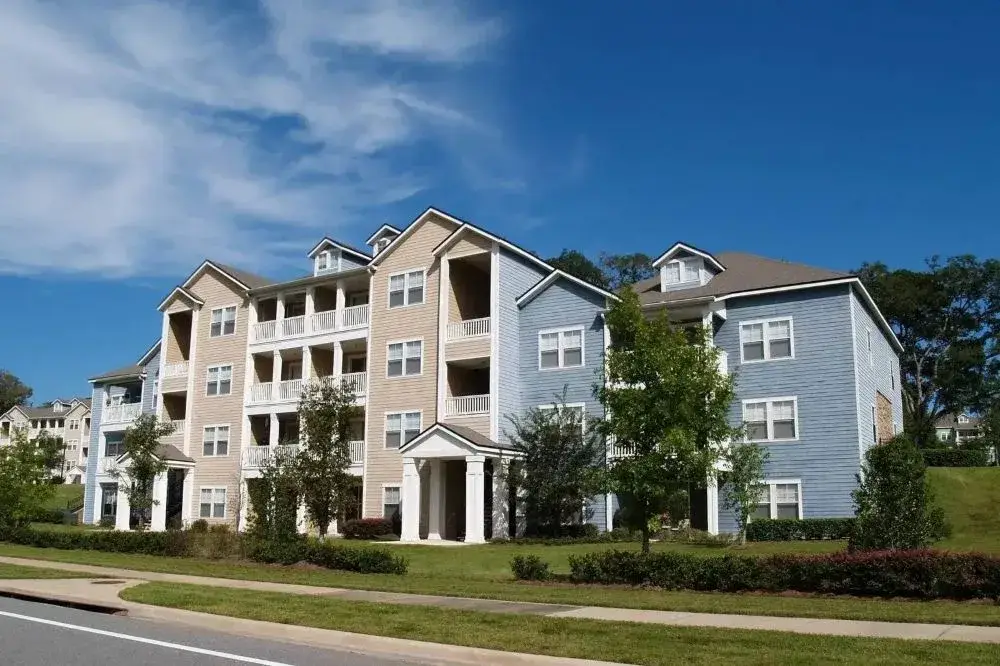 Apartment building exterior maintenance by ABC123 Fix